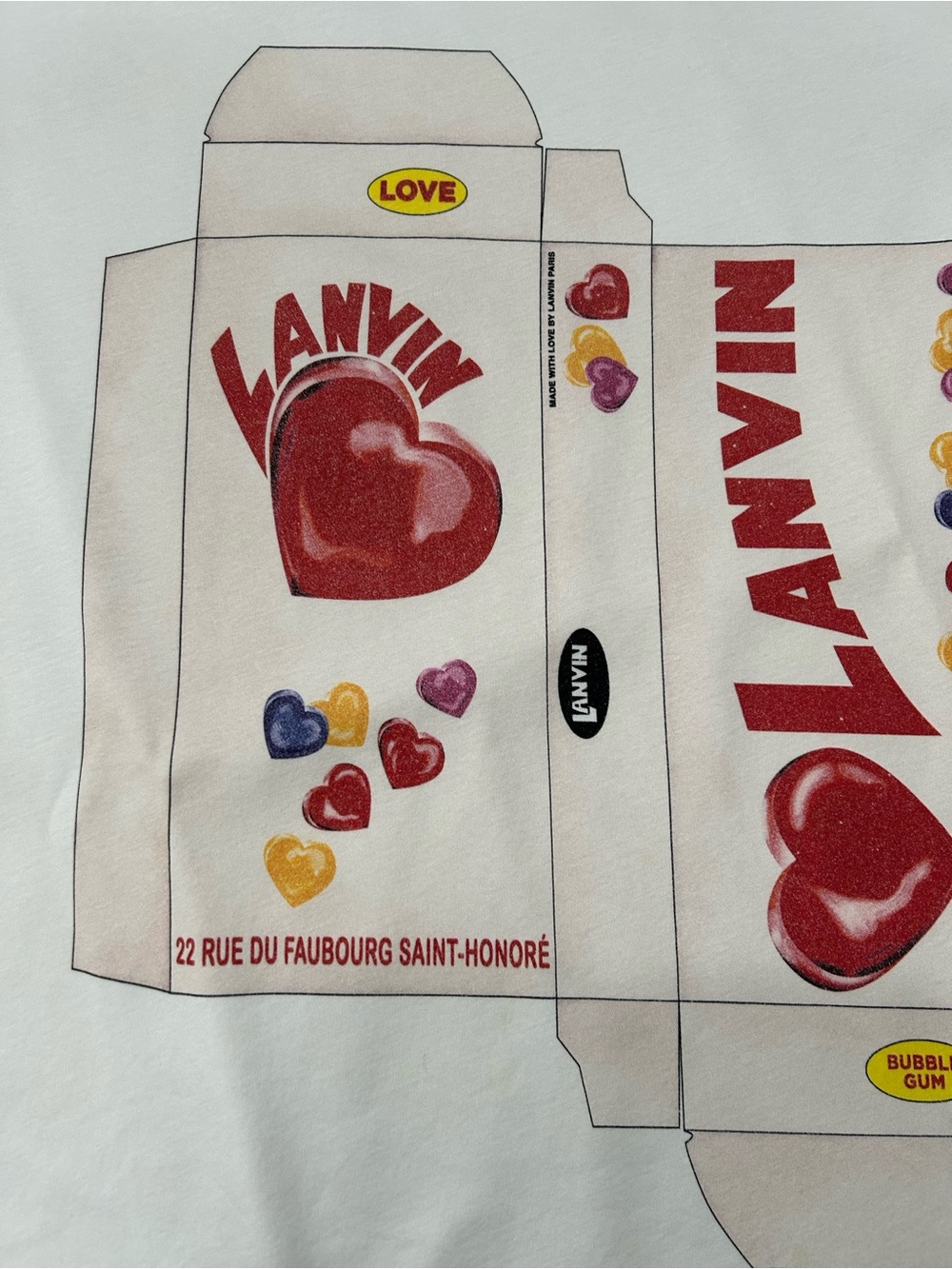 LANVIN EXCELLENT CONDITION ”(CANDY BOX) GRAPHIC PRINT 100% COTTON SIZE LARGE - Picture 5 of 12